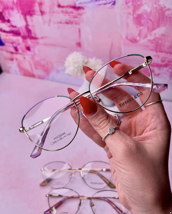 عکس-عینک دخترانه طبی تیفانی