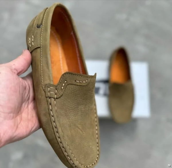عکس-کفش روزمره مجلسی مردانه چرم طبیعی گاوی