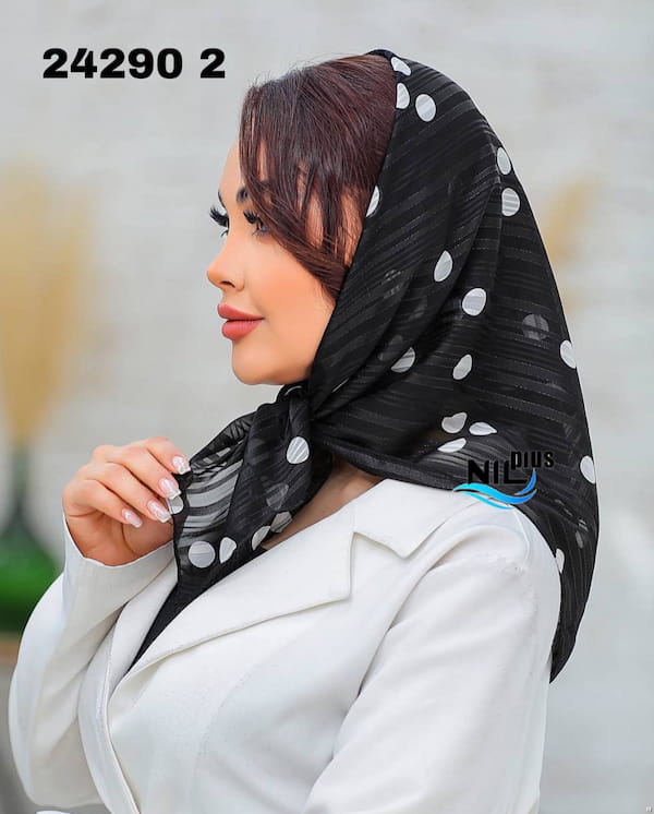عکس-مینی اسکارف زنانه حریر