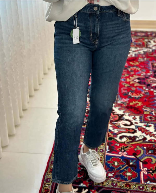 عکس-شلوار جین زنانه اسلیم تک رنگ