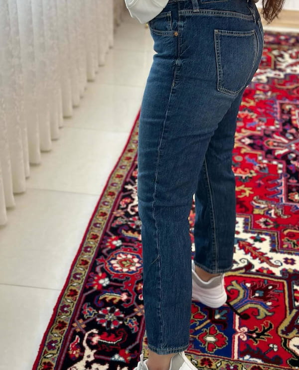 عکس-شلوار جین زنانه اسلیم تک رنگ