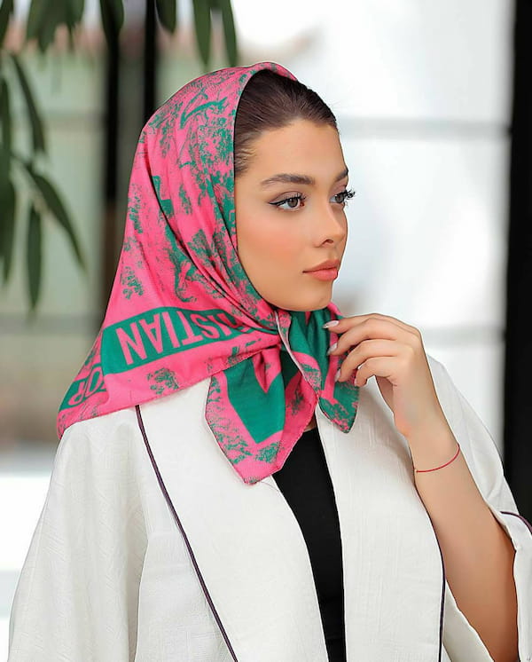 عکس-مینی اسکارف زنانه نخی دیور