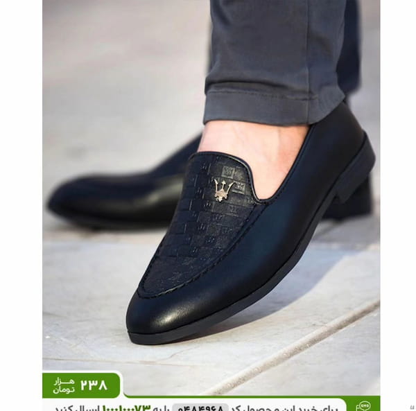 عکس-کفش رسمی مجلسی مردانه چرم مصنوعی