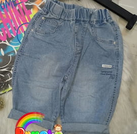 شلوارک بچگانه جین تک رنگ