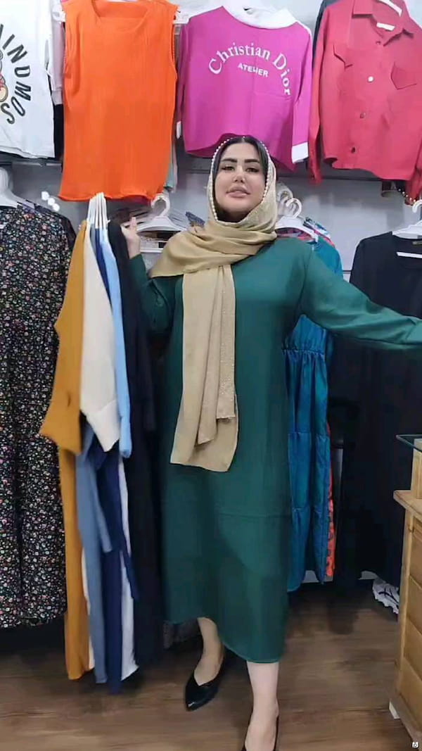 عکس-پیراهن زنانه پنبه مشکی