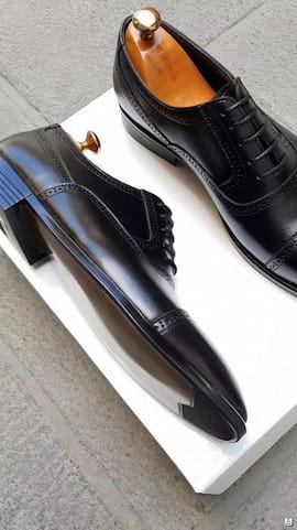 کفش رسمی مردانه چرم طبیعی گاوی مشکی