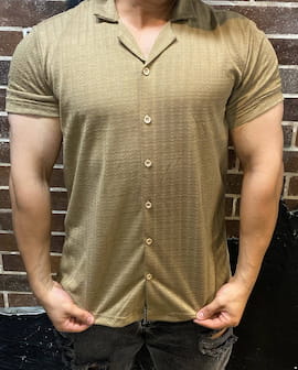 پیراهن آستین کوتاه مردانه کنف