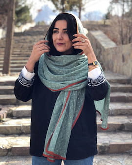 شال زنانه نخی