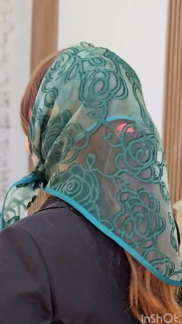 عکس-مینی اسکارف بهاره زنانه ارگانزا