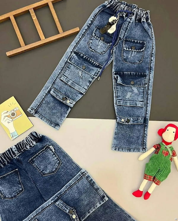 عکس-شلوار جین بچگانه شش جیب