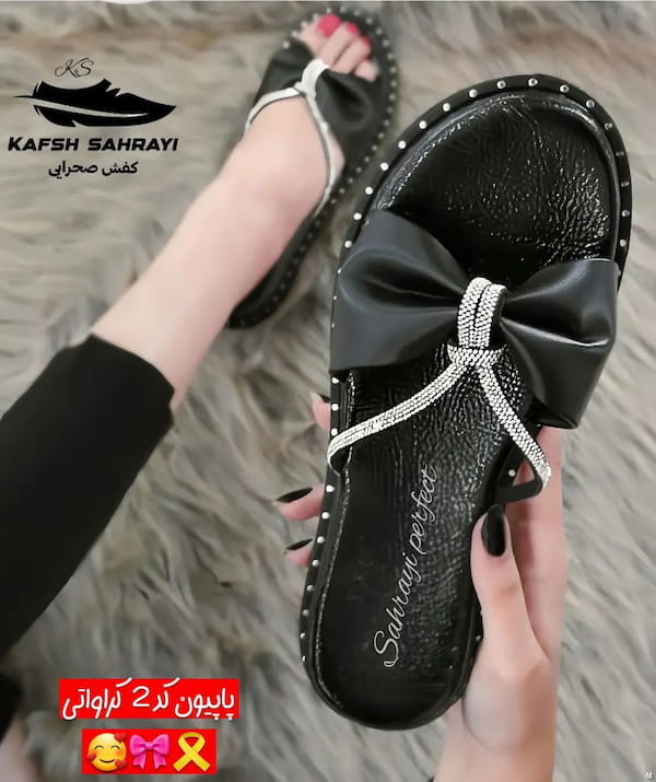 عکس-کفش روزمره مجلسی زنانه ورنی مشکی