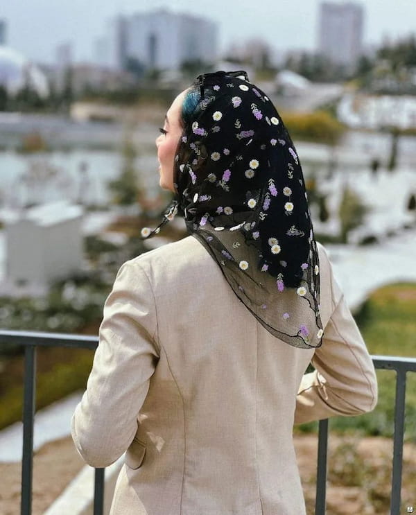 عکس-مینی اسکارف بهاره زنانه تور