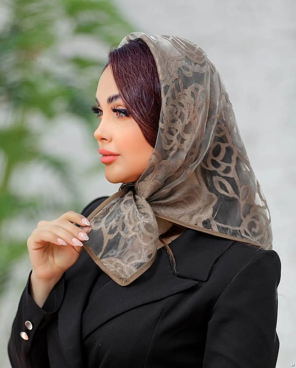 عکس-مینی اسکارف زنانه ارگانزا