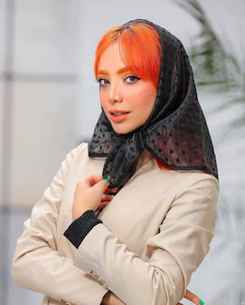 مینی اسکارف زنانه تک رنگ