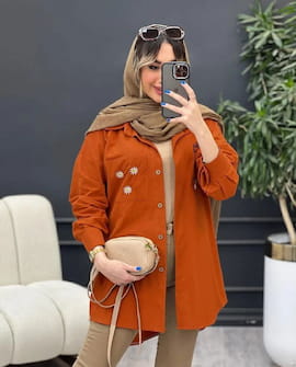 مانتو زنانه الیاف طبیعی