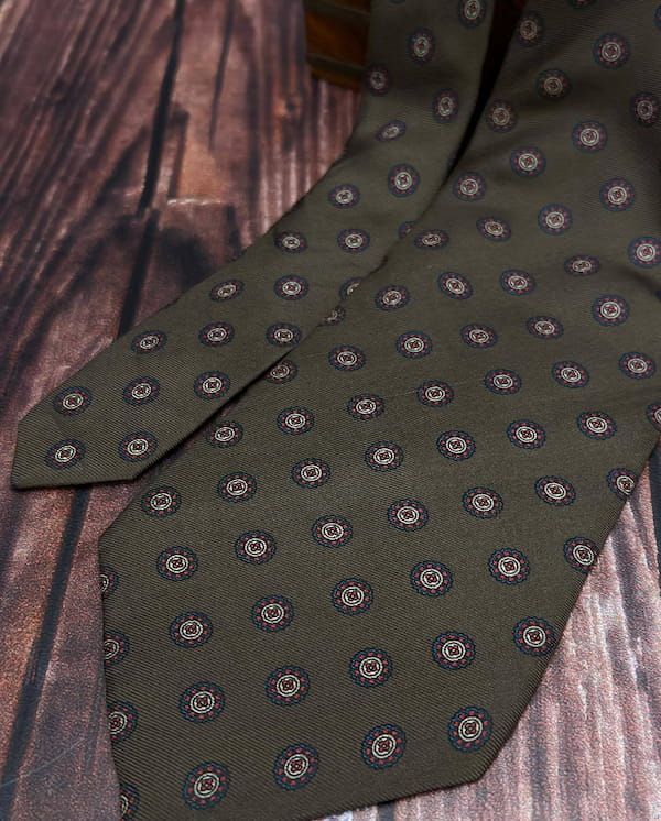 عکس-کراوات مردانه ابریشم دیور قهوه ای