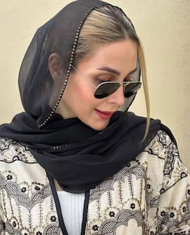 شال زنانه کریشه مشکی