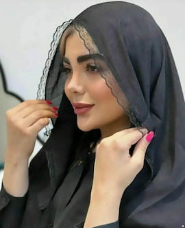 شال زنانه وال مشکی