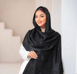 شال زنانه مشکی