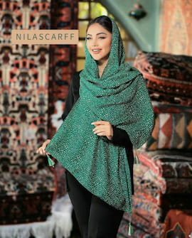 شال زنانه نخی