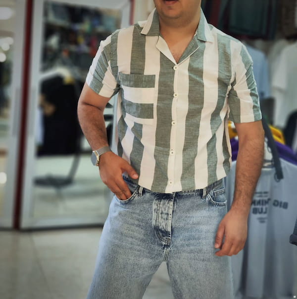 عکس-پیراهن مردانه کنف