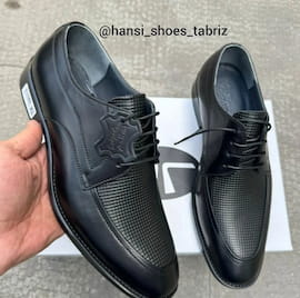 کفش رسمی مردانه چرم طبیعی مشکی