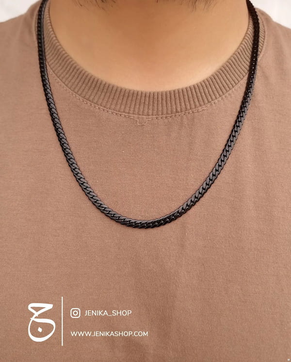 عکس-گردنبند مردانه استیل
