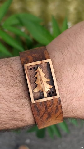 دستبند مردانه چوب شتری