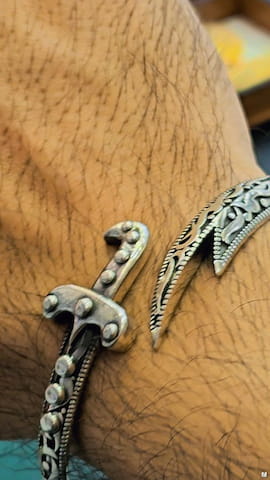 دستبند مردانه نقره