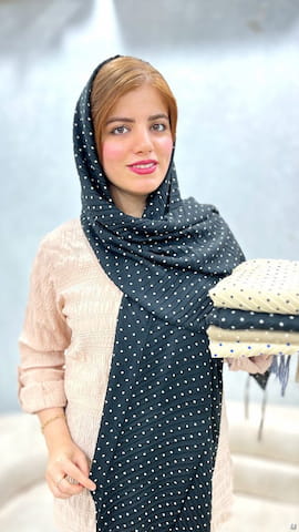 شال زنانه نخی