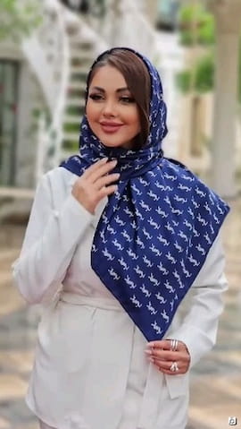 روسری زنانه ابریشم توییل