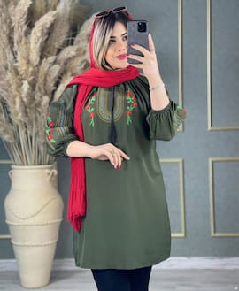 شومیز گلدوزی زنانه نخی