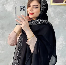 شال زنانه وال مشکی