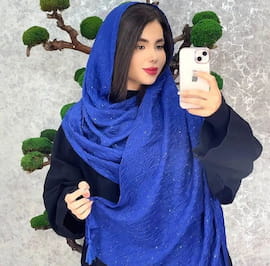 شال زنانه نخی