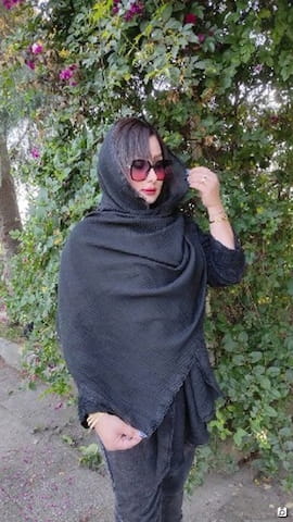 شال زنانه نخی