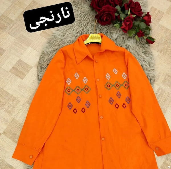 عکس-مانتو گلدوزی زنانه پنبه