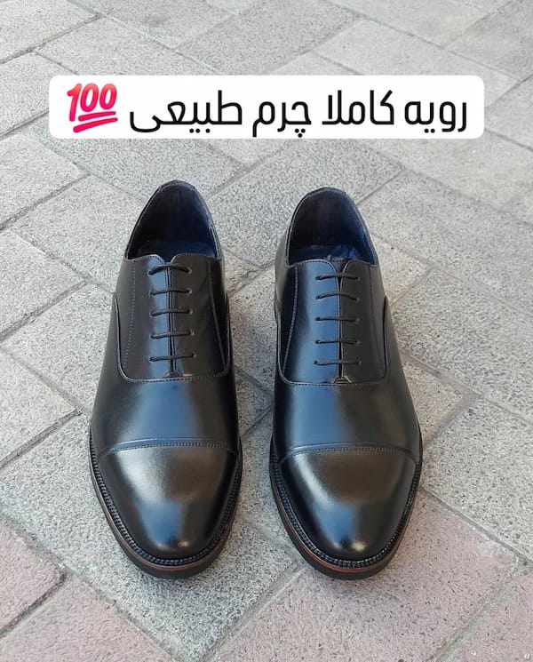 عکس-کفش روزمره مردانه چرم مشکی