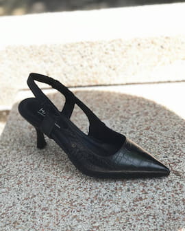 کفش روزمره مجلسی زنانه چرم طبیعی مشکی
