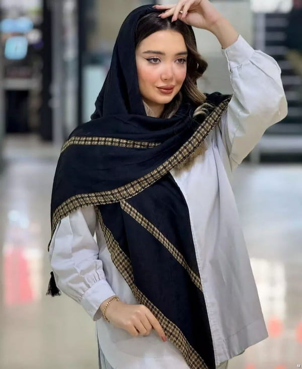 عکس-روسری زنانه مشکی