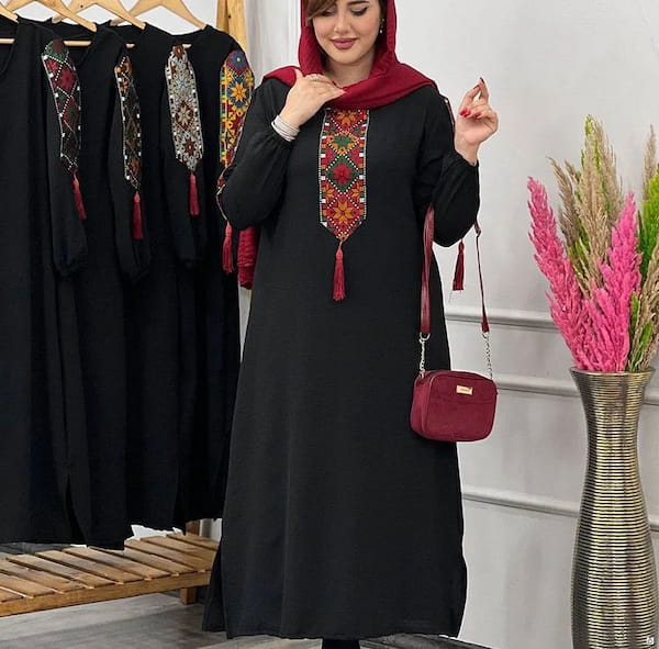عکس-پیراهن زنانه مشکی