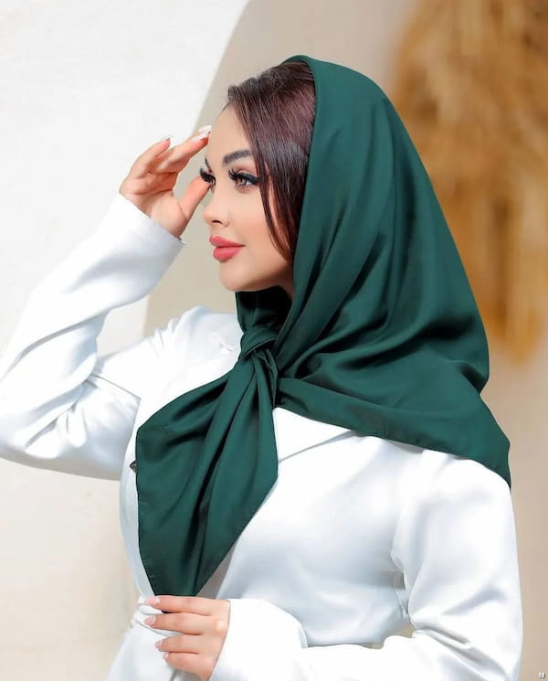 عکس-روسری زنانه ساتن