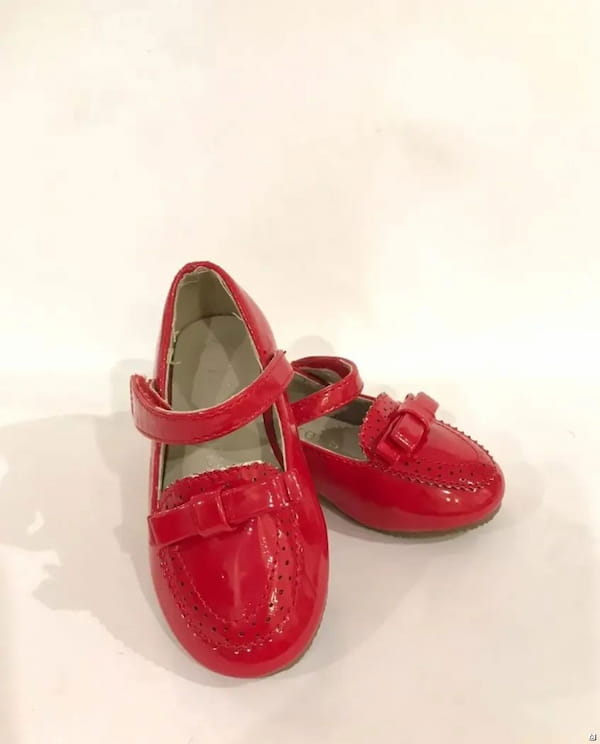 عکس-کفش روزمره مجلسی دخترانه ورنی قرمز