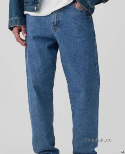 عکس-شلوار جین مردانه دمپا آبی