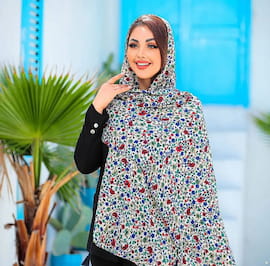 شال زنانه نخی