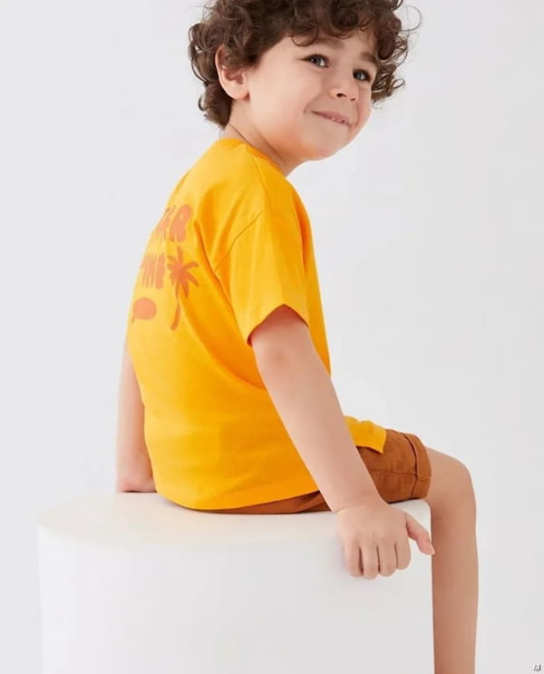 عکس-تیشرت بچگانه پرتقالی