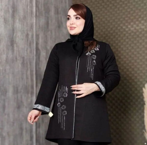 عکس-مانتو زنانه مازراتی مشکی