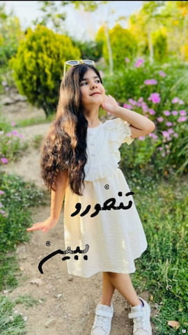 پیراهن دخترانه ژاکارد