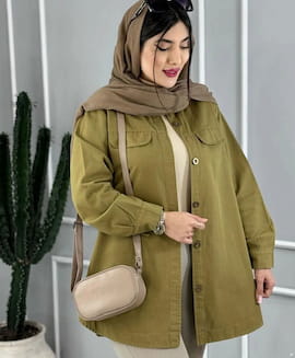 مانتو زنانه الیاف مصنوعی