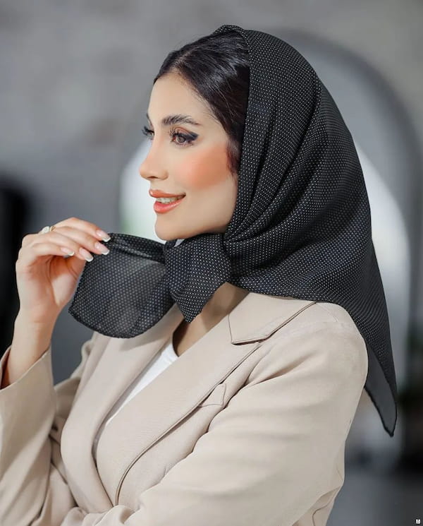 عکس-مینی اسکارف زنانه ابریشم