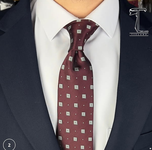 عکس-کراوات مردانه پلی استر سرمه ای